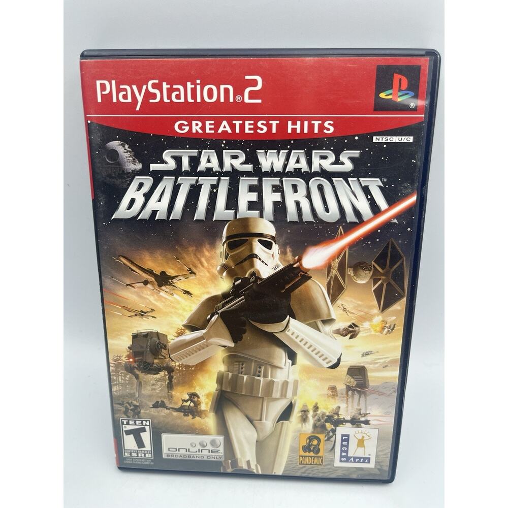 Star Wars: Battlefront Greatest Hits PlayStation 2 PS2 CIB Video Game Complete!!